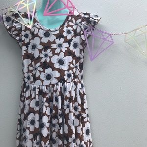 Little girls dot dot smile vintage inspired dress